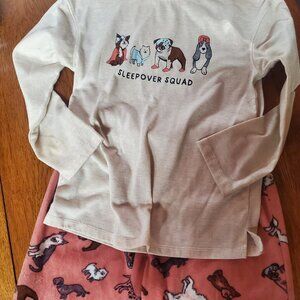 Wonder Nation girls dog themed pj set.